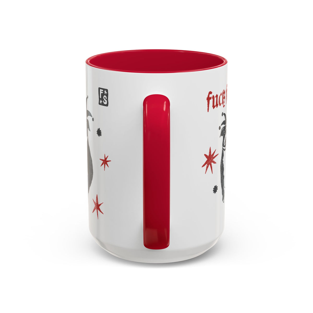 Fuck Fascists Pit Bull Jester | Mug 11oz