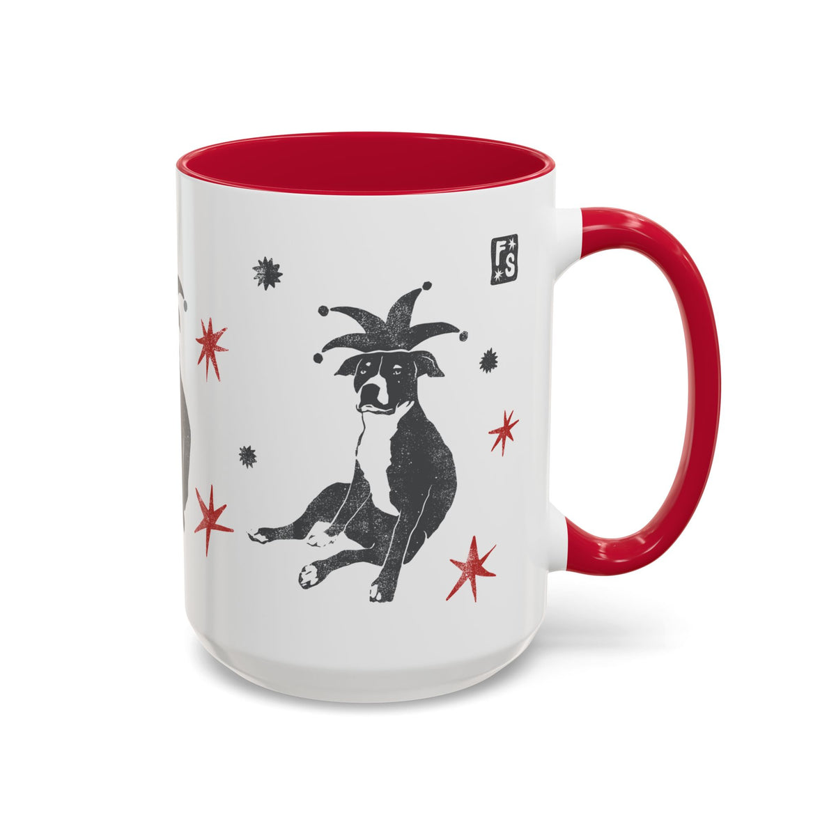 Fuck Fascists Pit Bull Jester | Mug 11oz