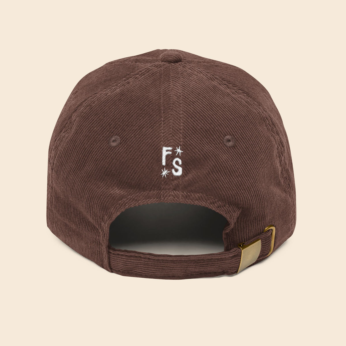 ManEater Brown | Embroidered Corduroy Cap