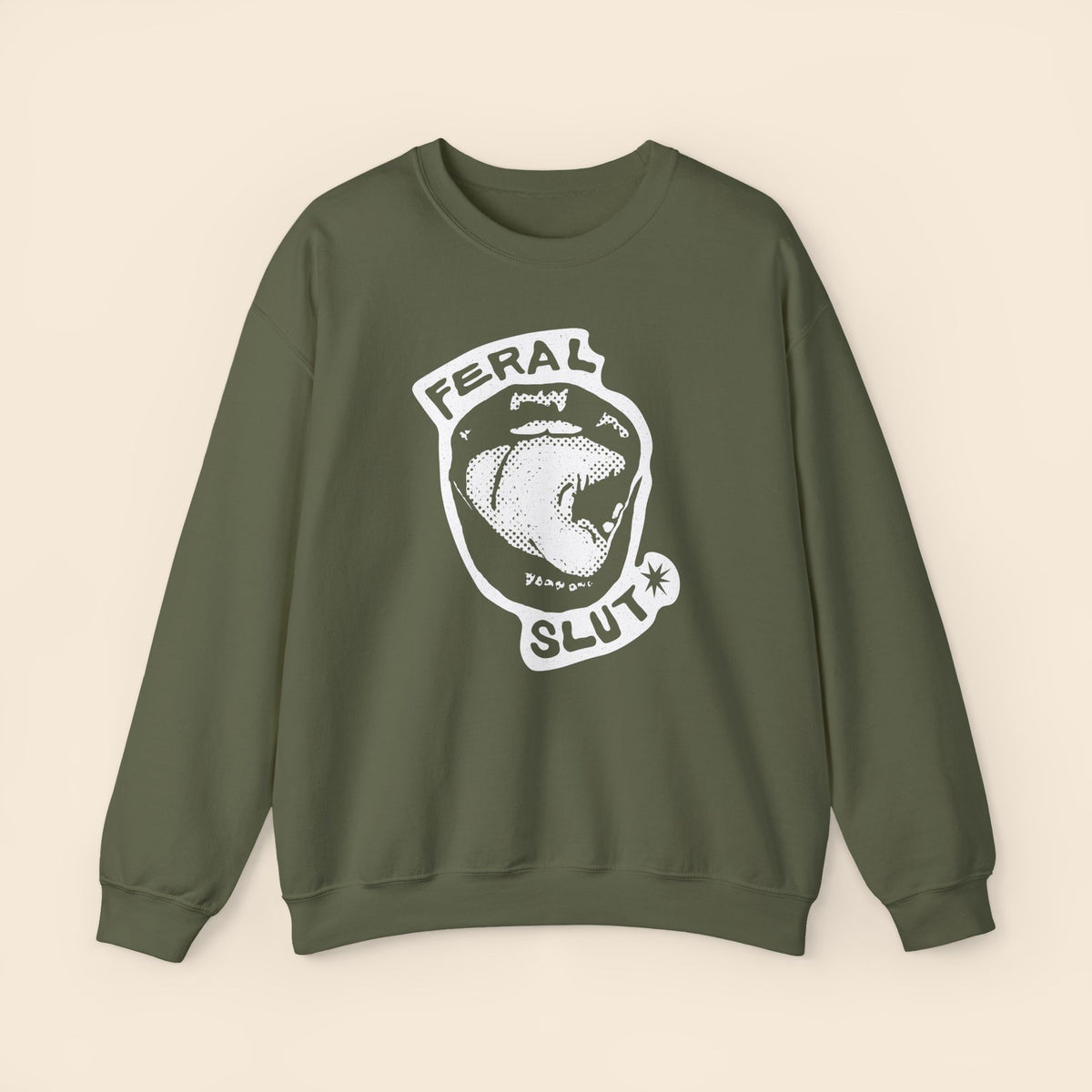 Feral Slut Licks | Unisex Crewneck
