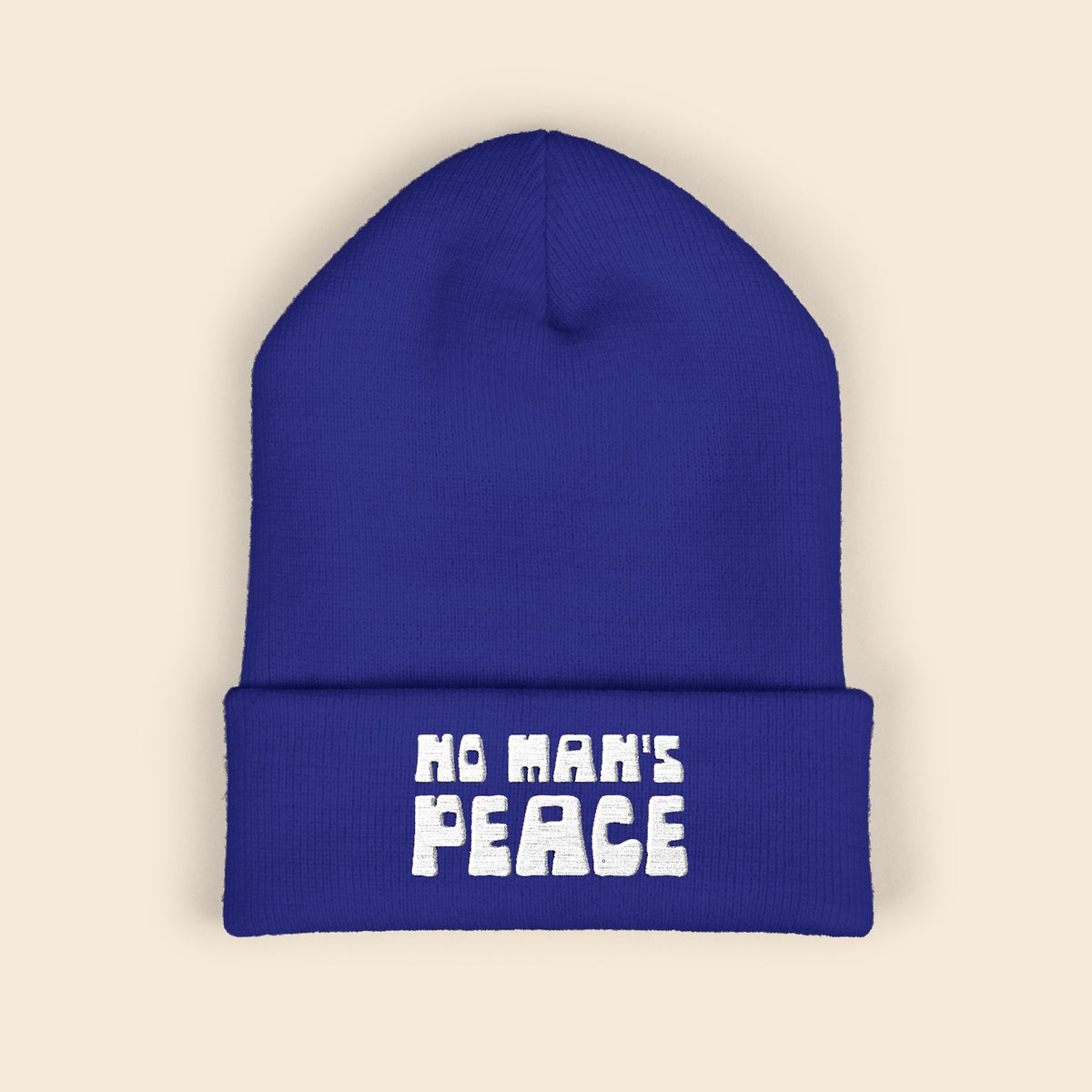 No Man's Peace | Embroidered Beanie