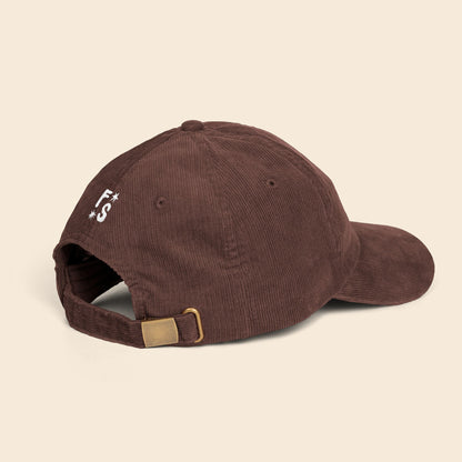 ManEater Burgundy | Embroidered Corduroy Cap