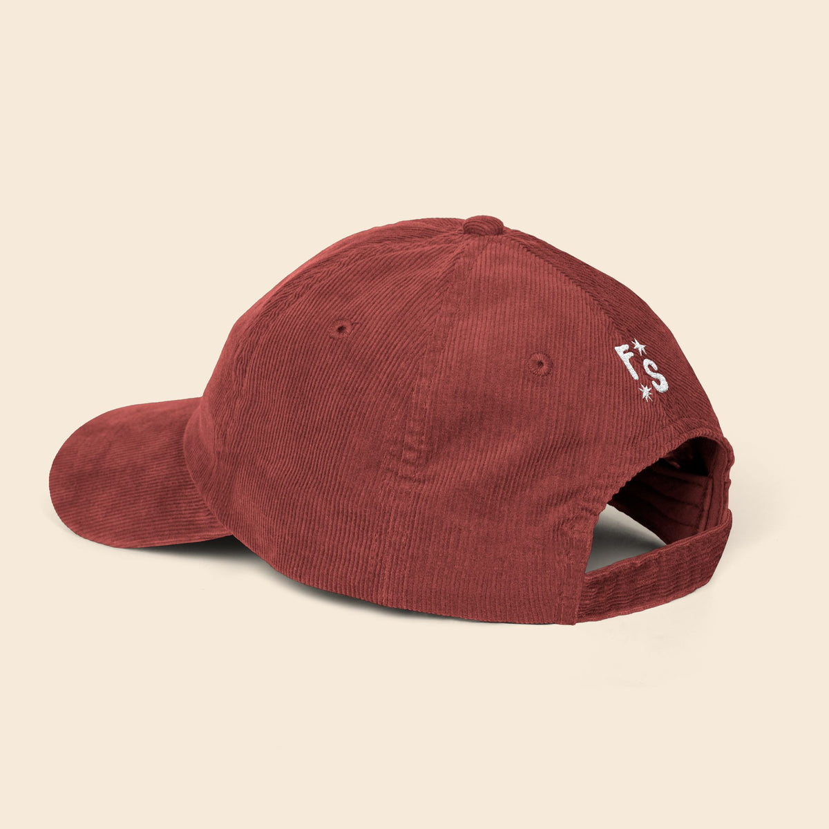 ManEater Burgundy | Embroidered Corduroy Cap