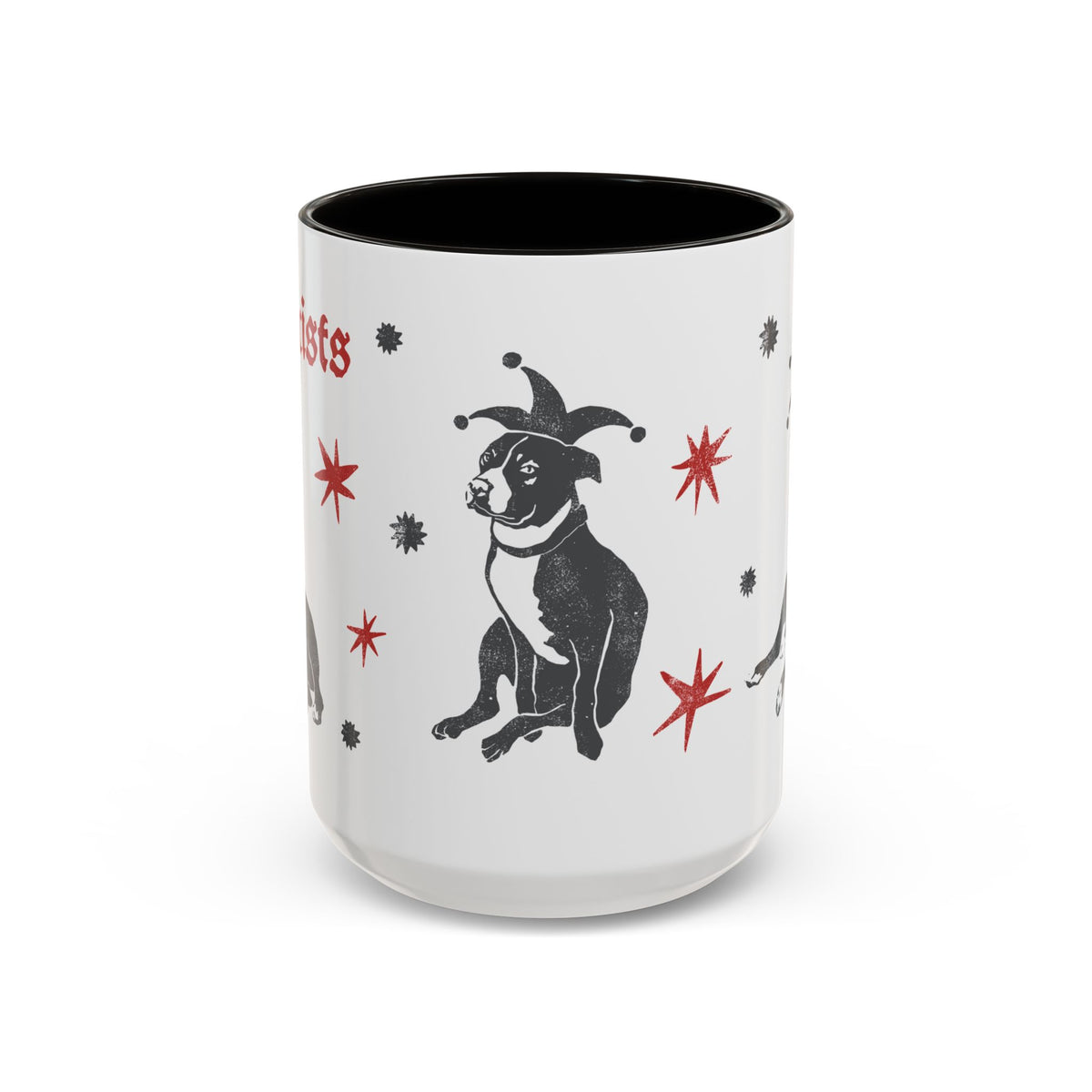 Fuck Fascists Pit Bull Jester | Mug 11oz