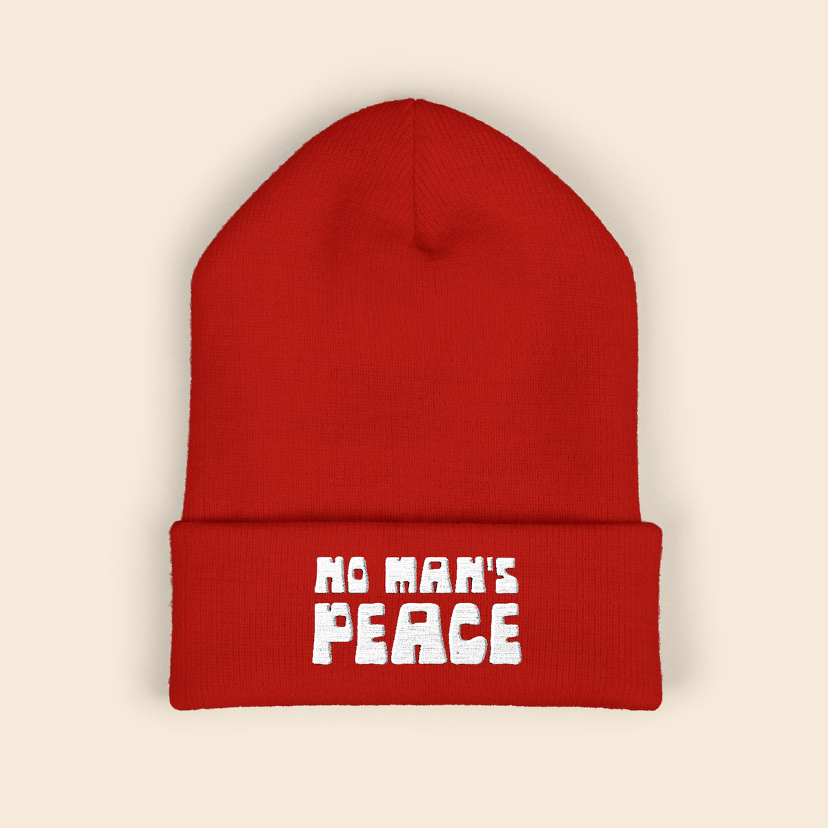 No Man's Peace | Embroidered Beanie