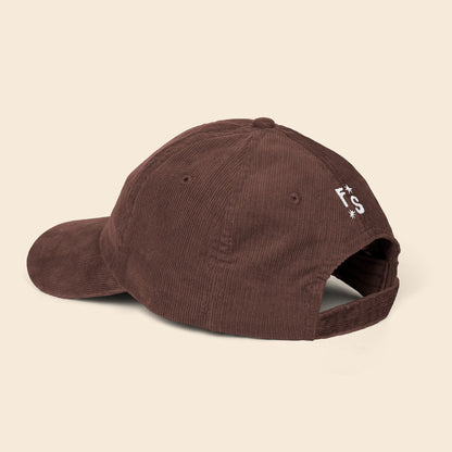 ManEater Burgundy | Embroidered Corduroy Cap