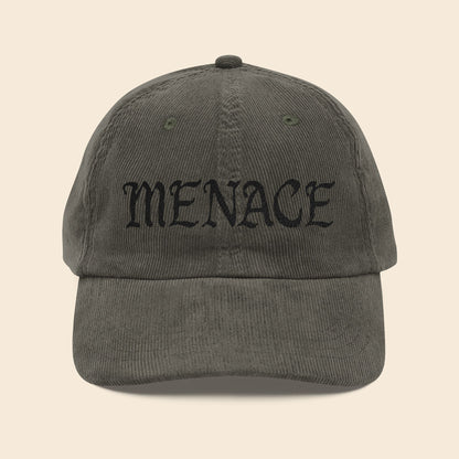 Menace | Embroidered Corduroy Cap