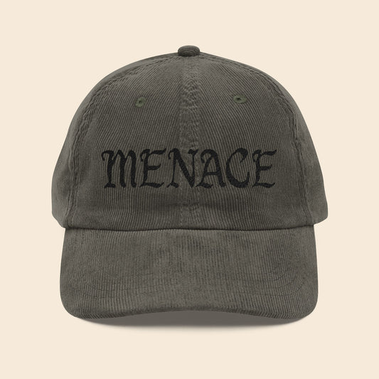 Menace | Embroidered Corduroy Cap